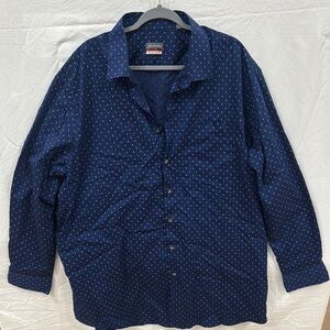 Van Heusen Navy Blue Dress Shirt